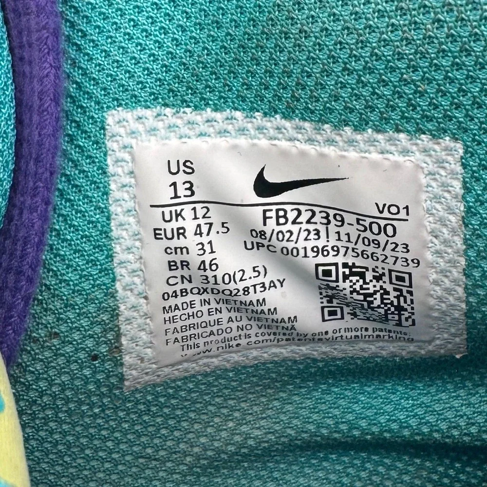 Nike LeBron Witness 8 Basketball Shoes Field Purple/Dusty Cactus Mens size 13
